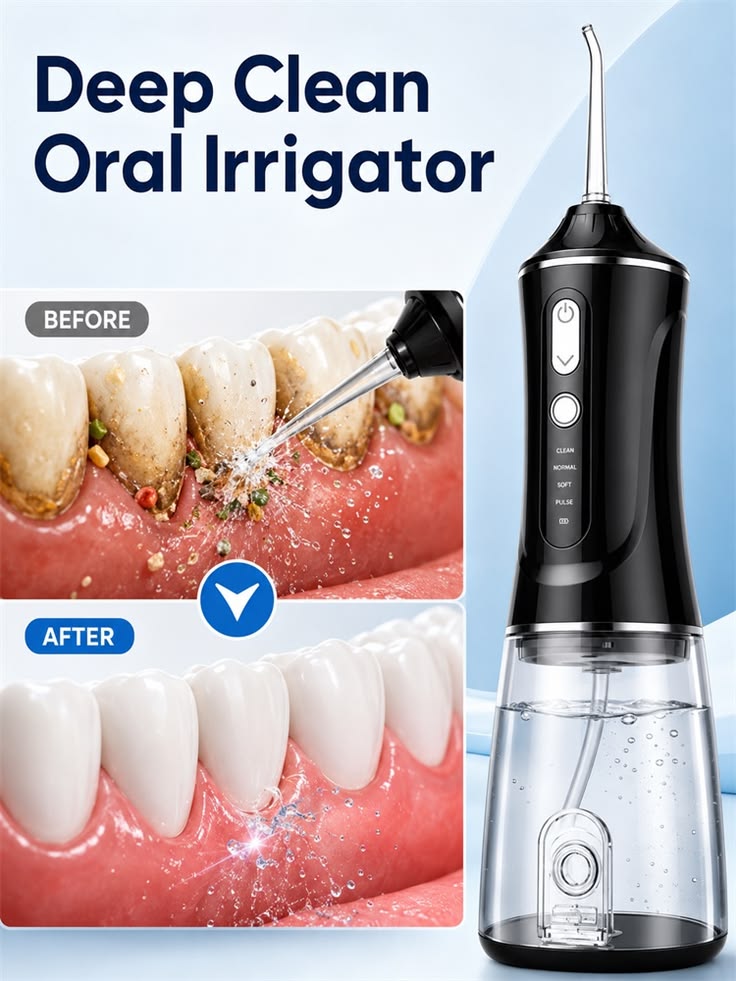 Irrigador bucal portátil