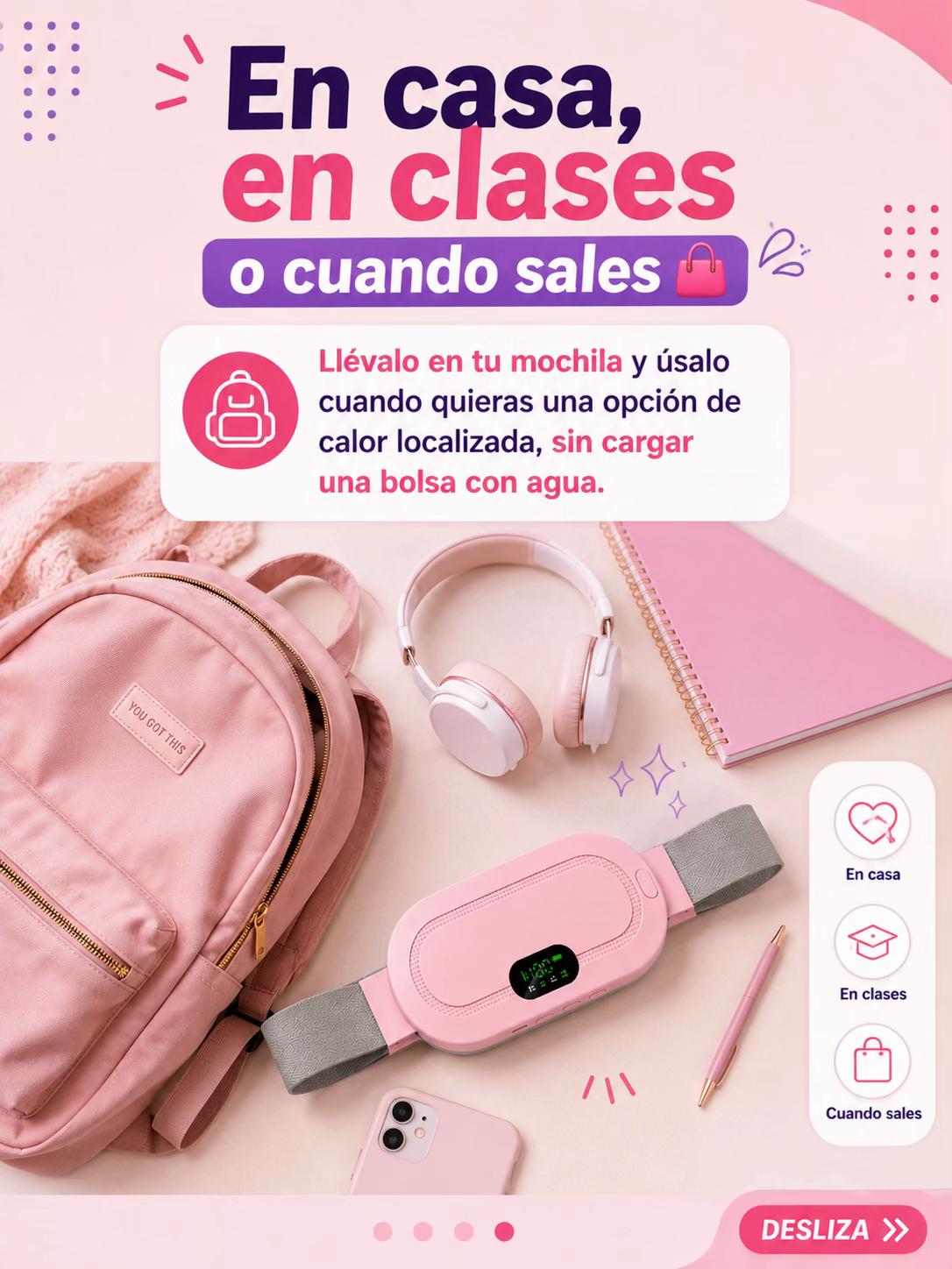Cinturón Térmico Menstrual Recargable